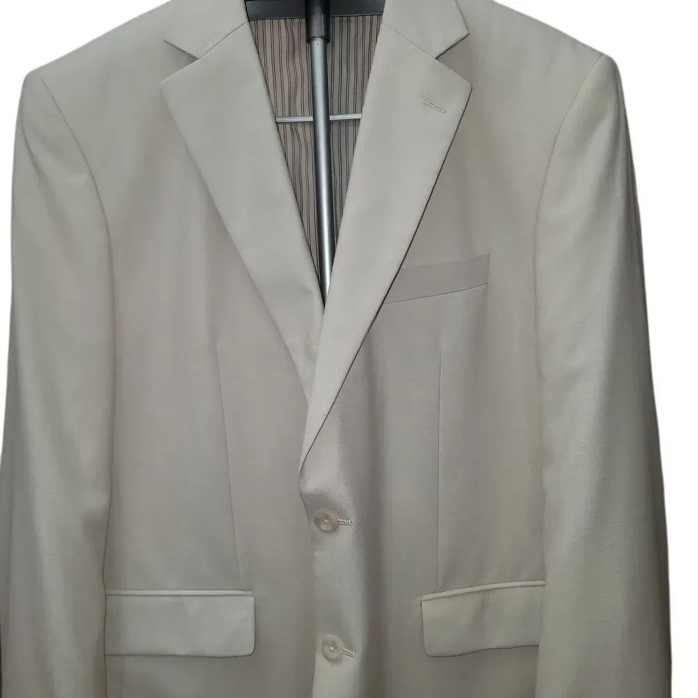 Stafford Men Sports Coat Blazer 44R Business Classic Travel Old Money Minimalist